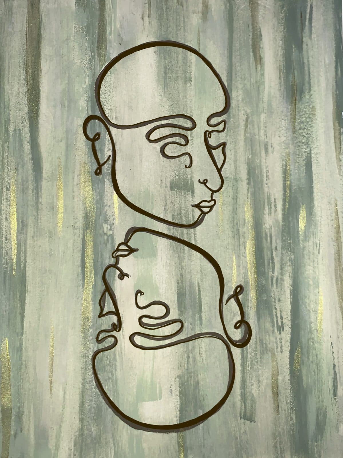 One Line Face