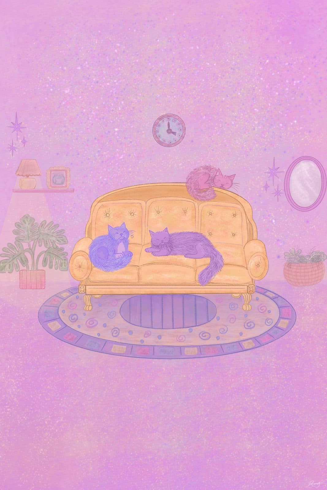 Lilas Painting Cat Room