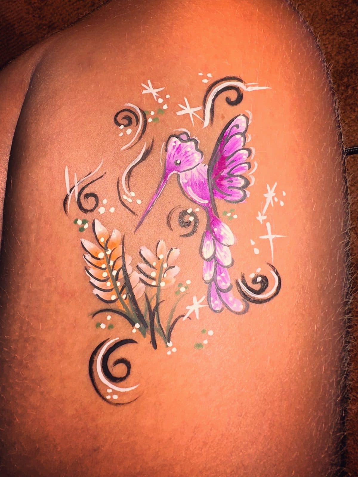 Hummingbird & Blooms